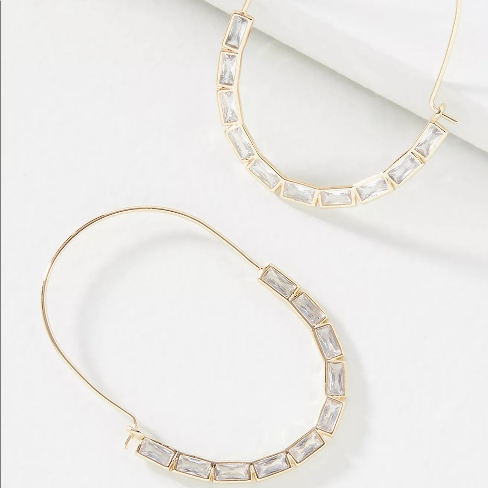 Anthro Fiona Hoop Earrings